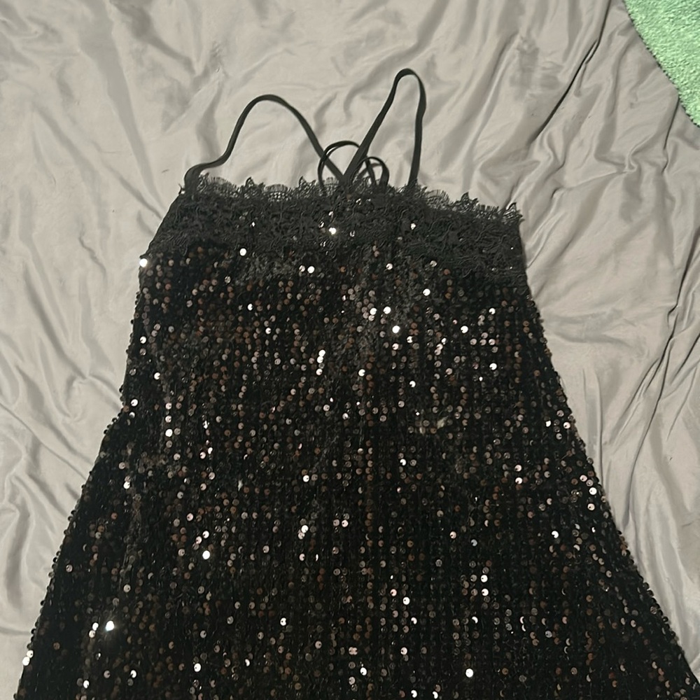 Free people - Short black sequence dress
